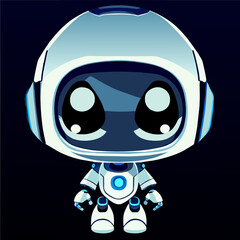 Robot Big eye cute full body