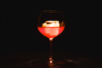 a glass drink
