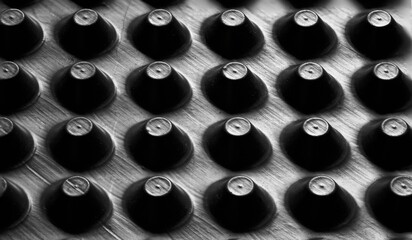 Conical texture, drainage sheets, waterproofing, membrane of high-density polyethylene nodules,...