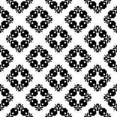 Black pattern. Seamless texture for fashion, textile design,  on wall paper, wrapping paper, fabrics and home decor. Simple repeat pattern.Abstract design.