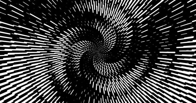 Spiral abstract loop animation. Animation seamless loop black and white simple backgrounds