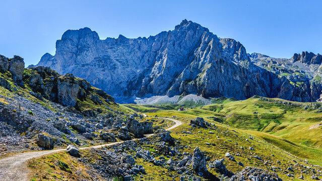 Puertos de Aliva or Aliva in the Picos de Europa natural park, Cantabria, Spain