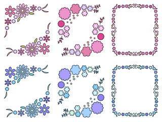 花のフレーム　A-2