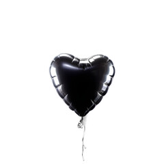 heart shape balloon isolated on transparent background. ai generative
