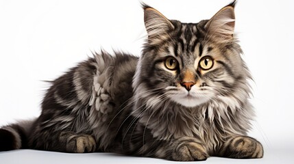 Cat isolated on a white background