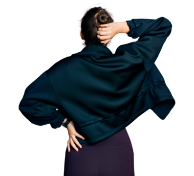 Young hispanic girl wearing sportswear backwards thinking about doubt with hand on head - Powered by Adobe
