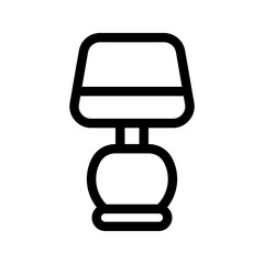 Table Lamp Icon Vector Symbol Design Illustration