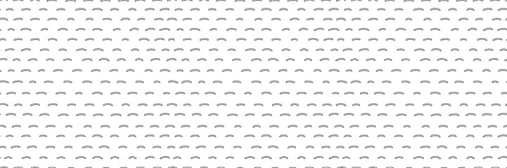 Small arches dash seamless pattern. Hand drawn half circles line background. Minimalistic vector background. - obrazy, fototapety, plakaty