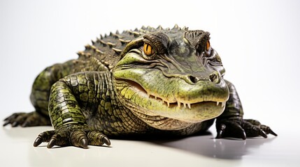 Fototapeta premium Crocodile isolated on a white background