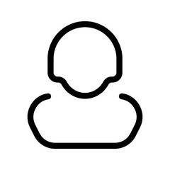 Female User Icon Vector Symbol Design Illustration