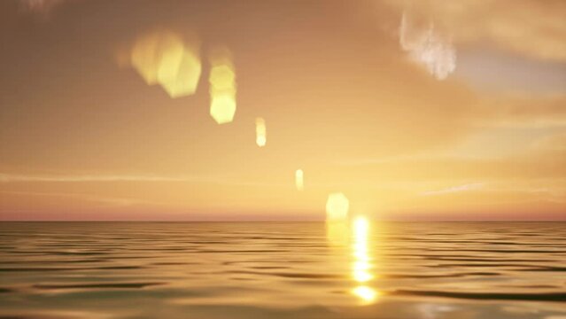 Sunset on the ocean 2022 Caribbean pacification