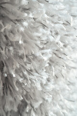 Microfiber feather duster close-up. Texture.