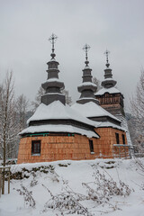 St. Dmitri Solunsky Church in Szczawnik - a Greek Catholic Lemko Orthodox church Cerkiew św. Dymitra Sołuńskiego w Szczawniku – greckokatolicka cerkiew łemkowska