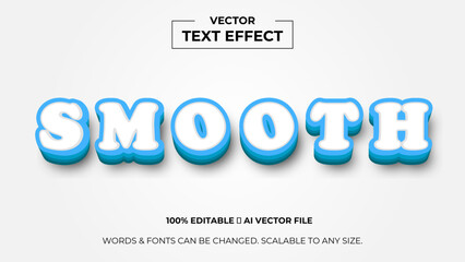 Fototapeta premium Smooth 3d editable text effect premium vector. Editable text style effect. 3d cover of business presentation banner for sale event night party. vector illustration
