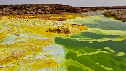 Dallol Lake in Afar Ethiopia 