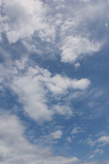 bright cumulus cloud and blue sky