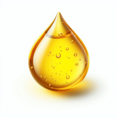 Oil drop , honey drop isolated on a white background