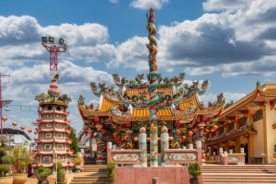 Chinese temple, Mae Sot, Thailand