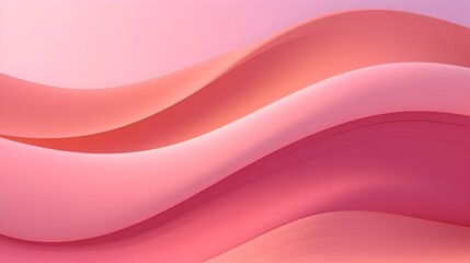 Abstract pink waves, fluid design, vibrant, modern art, graceful curves