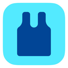 Editable sleeveless shirt vector icon. Clothing, fashion, apparel. Part of a big icon set family. Perfect for web and app interfaces, presentations, infographics, etc