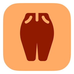 Editable jeans, denim vector icon. Clothing, fashion, apparel. Part of a big icon set family. Perfect for web and app interfaces, presentations, infographics, etc