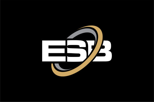 ESB creative letter logo design vector icon illustration