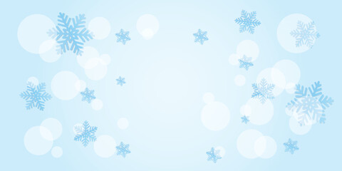 Fototapeta na wymiar The background design with snowflakes is suitable for the winter theme.
