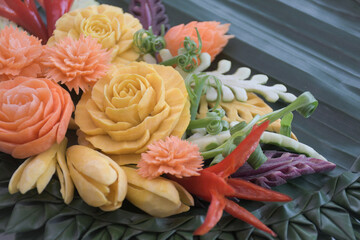 Vegetable carving.