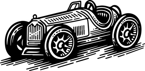 Race car logo