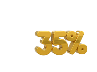 Special offer sale 35% discount sale tags 3d number concept discount promotion sale offer price sign