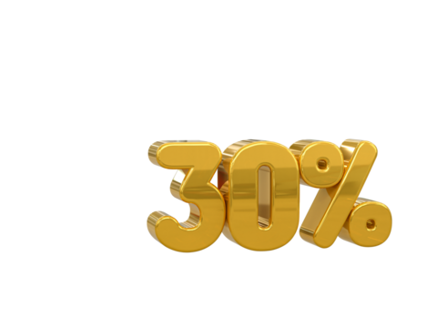 Special offer sale 30% discount sale tags 3d number concept discount promotion sale offer price sign