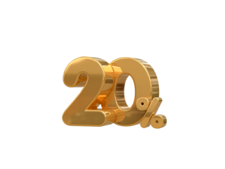 Special offer sale 20% discount sale tags 3d number concept discount promotion sale offer price sign