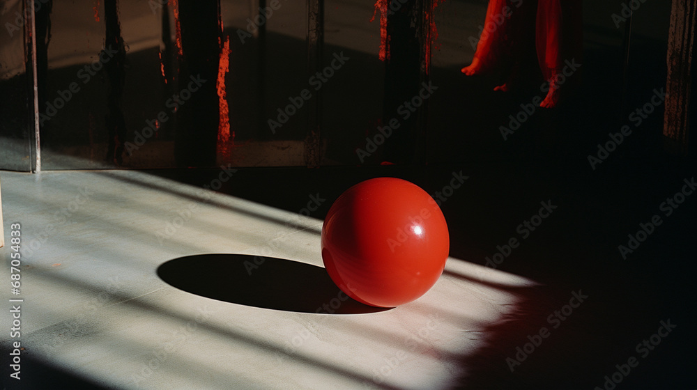 Aufkleber A surreal composition where the abstraction of light and shadow transforms ordinary objects into mysterious and fantastical forms, inviting the viewer to engage in a visual exploration.