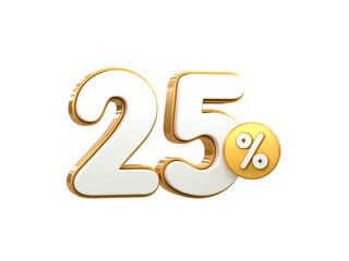 Special offer sale 25% discount sale tags 3d number concept discount promotion sale offer price sign