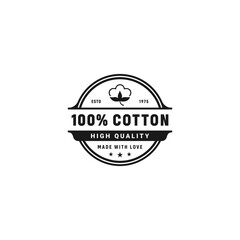 100% Cotton Label or 100% Cotton Logo Vector For Product. Best 100% Cotton logo for product packaging design element, print design, and more about 100% cotton.