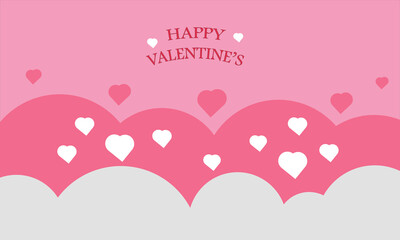 pink background with hearts