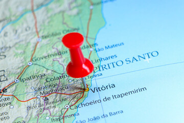 Vitória, Brazil pin on map