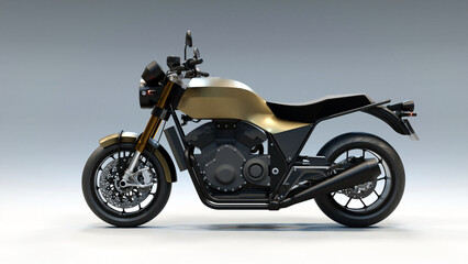 Fototapeta na wymiar Concept 4 - 3D Motorcycle concept design