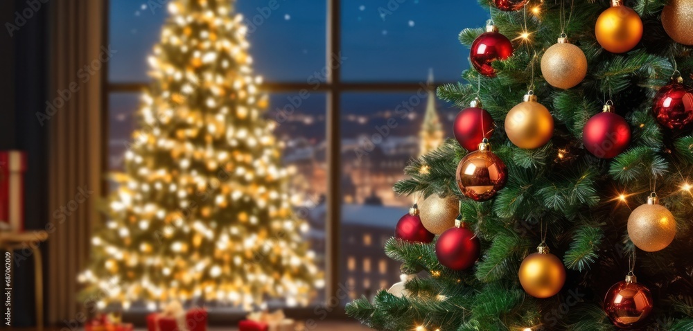 Poster a christmas tree in front of a christmas tree in front of a christmas tree in front of a christmas t