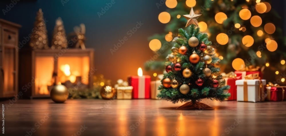 Poster a christmas tree in front of a christmas tree in front of a christmas tree in front of a christmas t