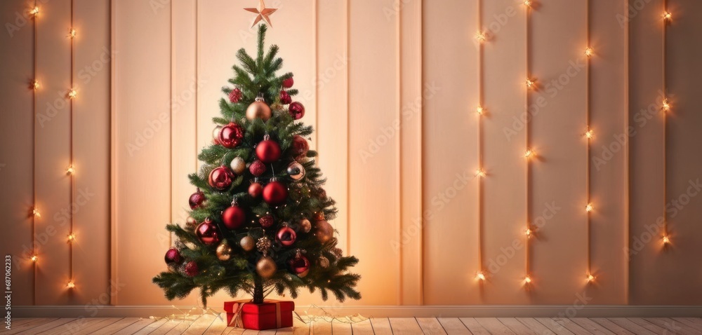 Poster a christmas tree in front of a christmas tree in front of a christmas tree in front of a christmas t
