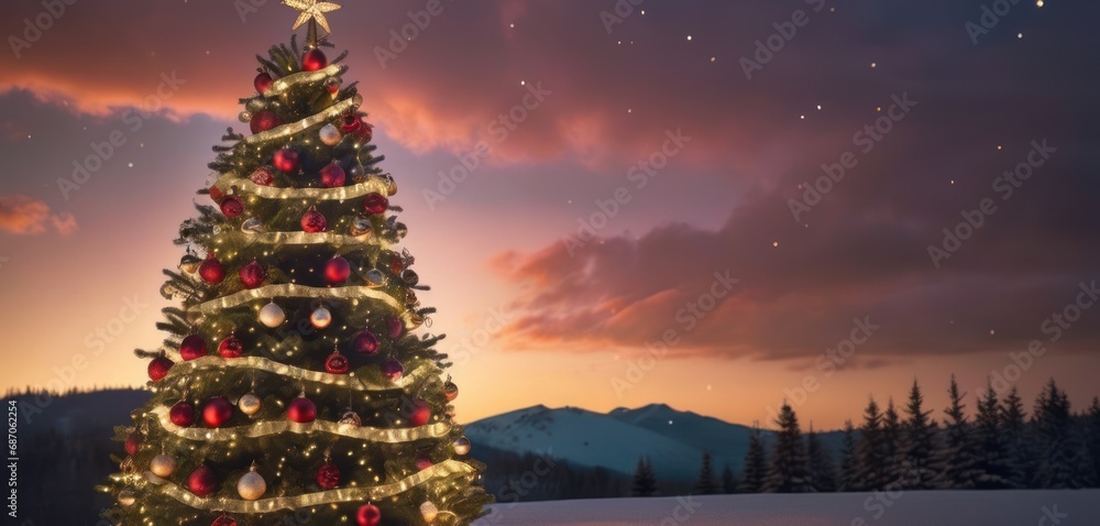 Poster a christmas tree in front of a christmas tree in front of a christmas tree in front of a christmas t