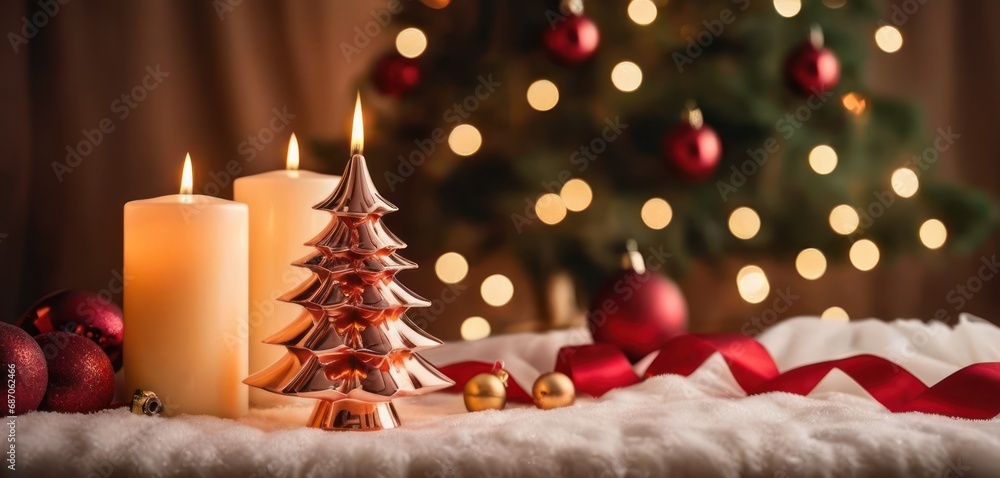 Poster a christmas tree in front of a christmas tree in front of a christmas tree in front of a christmas t