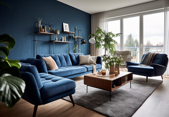 Modern Blue Interior Images