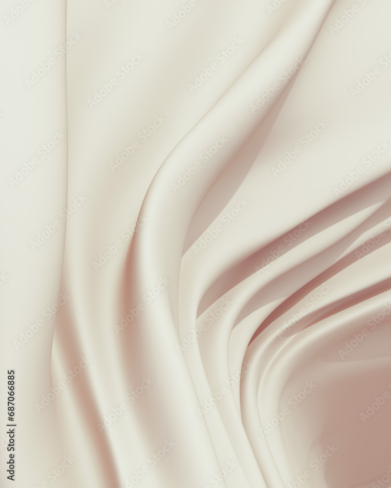 Poster neutral backgrounds abstract soft tones beige brown background curve fold crushed cube shapes indent