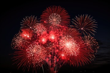 "Ring in the New Year with a dazzling display of fireworks, painting the heavens with a kaleidoscope of brilliant hues."Generativ AI.