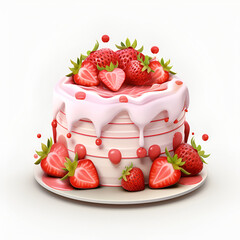 cake with strawberry