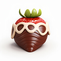3d rendered illustration of a strawberry