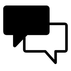 Isolated empty message boxes, communication and thought balloons Dialogue and speaking frame elements, illustrations