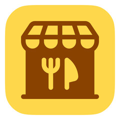 Editable restaurant building vector icon. Part of a big icon set family. Perfect for web and app interfaces, presentations, infographics, etc